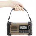Radio FM outdoorowe AWARYJNE SOLARNE survivalowe Bluetooth DYNAMO latarka
