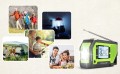 Radio SURVIVALOWE SOLARNE FM 4w1 na baterie na DYNAMO SOS POWERBANK LATARKA