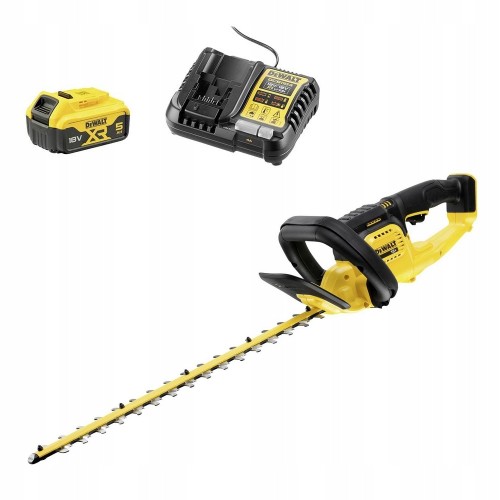 Nożyce do żywopłotu krzewów 550 mm akumulatorowe 18V 5Ah ładowarka DeWALT