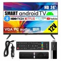 Telewizor do KAMPERA SMART Android TV WiFi BT 24'' HD 12V DVBT2 APLIKACJE