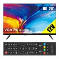 Telewizor do kampera HD 24 cale DVBT2 2x USB 2x HDMI PC audio VGA 230V 12V