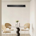 Grzejnik sufitowy ścienny czarny 2400W PILOT wyświetlacz IP44 timer