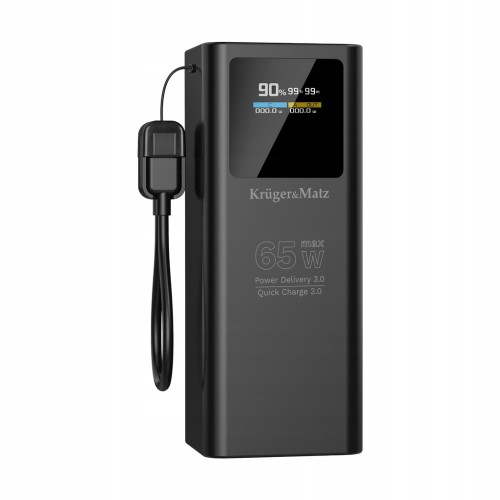 PowerBank 20000 mAh Li-pol 65W z funkcją QC oraz PD