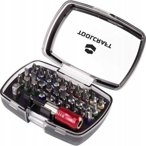 BITY zestaw BITÓW na 1/4" 32 szt Phillips Pozidriv sześciokąt TORX płaski