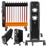 Grzejnik olejowy elektryczny 2500W 11 żeber mocny kaloryfer termostat kółka