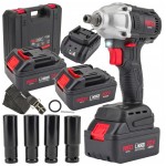 Klucz udarowy do kół akumulatorowy 2x 20V 4Ah walizka 380Nm 1/2 cala