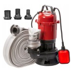 Pompa do szamba wody brudnej z PŁYWAKIEM rozdrabniaczem zatapialna wąż 20m