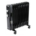 Grzejnik OLEJOWY elektryczny 2500W 11 żeber MOCNY kaloryfer termostat kółka