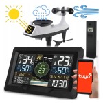 Stacja pogody profesjonalna prognoza pogodowa Wi-Fi solar aplikacja wiatr