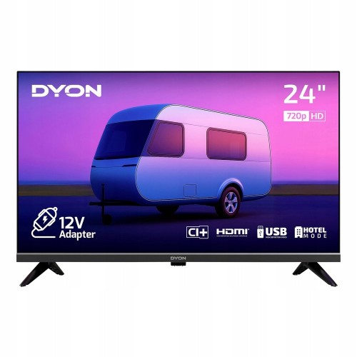 Telewizor do KAMPERA samochodowy DYON 24'' HD Ci+ USB HDMI 230V oraz 12V