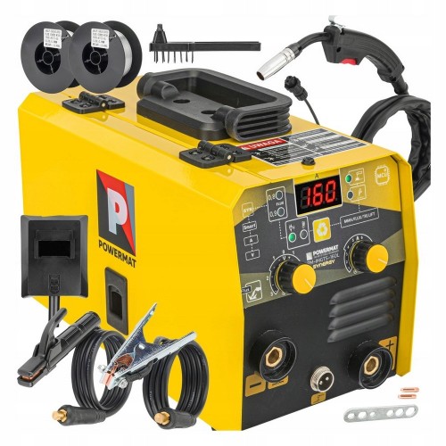 Spawarka inwerterowa MIGOMAT MIG MAG MMA FLUX TIG LIFT 160A SYNERGIA 2xdrut