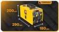 Spawarka inwerterowa MIGOMAT MIG MAG MMA FLUX TIG LIFT 160A SYNERGIA 2xdrut