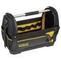 Torba narzędziowa SZTYWNA na ramię metalowy UCHWYT otwarta STANLEY 48x25 cm