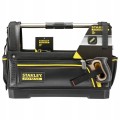 Torba narzędziowa SZTYWNA na ramię metalowy UCHWYT otwarta STANLEY 48x25 cm