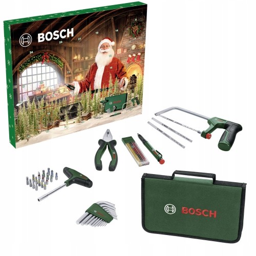 KALENDARZ ADWENTOWY narzędzia BOSCH zestaw BITY piła KLUCZE imbusowe