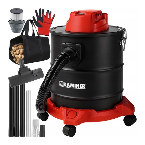 Odkurzacz przemysłowy do kominka popiołu pieca żaroodporny 20L 1600W