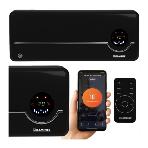 KURTYNA powietrzna 50cm WENTYLATOR GRZEJNIIK elektryczny ścienny WiFi Pilot