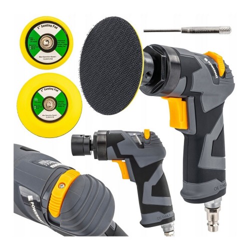 Szlifierka mimośrodowa PNEUMATYCZNA kątowa POLERKA 1/4 cala 6 BAR 20000 obr/min