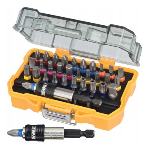 Zestaw bitów DeWalt 32 elementy TORX pozidriv IMBUS magnetyczny uchwyt ETUI
