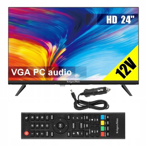 Telewizor do kampera busa tira auta samochodowy 12V 230V 24'' HD USB HDMI