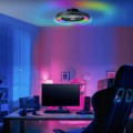 Lampa sufitowa LED RGB 48,5 cm 40W z wiatrakiem PILOT 4700 lm WENTYLATOR