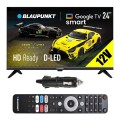 Telewizor 12V Blaupunkt smart Google TV WiFi BT LAN 24 cale HD Ci+ SAT DVBT2