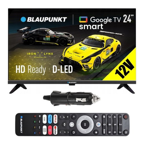 Telewizor 12V Blaupunkt smart Google TV WiFi BT LAN 24 cale HD Ci+ SAT DVBT2