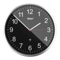 Zegar ścienny sterowany radiowo metalowy 30 cm auto czas DCF77