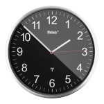 Zegar ścienny sterowany radiowo metalowy 30 cm auto czas DCF77