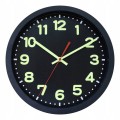 Zegar ścienny sterowany radiowo 30 cm auto czas DCF77 widoczny w nocy