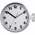 Zegar ścienny sterowany radiowo aluminiowy 40cm auto czas DCF77