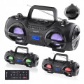 Boombox na płyty CD Bluetooth USB SD MP3 radio DAB + GoGEN LED RGB pilot