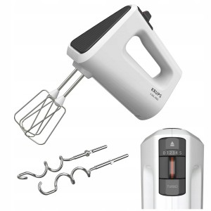 Mikser ręczny 450W funkcja TURBO 5 prędkości haki do ciasta Krups