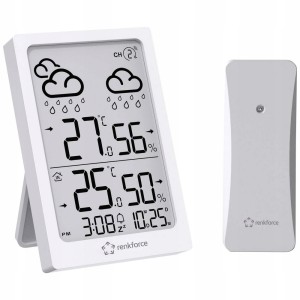 Stacja pogodowa METEO czujnik zewnętrzny BEZPRZEWODOWA zegar BUDZIK