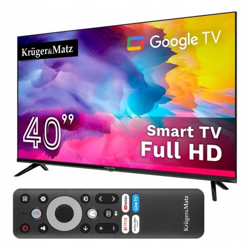 Telewizor smart Google TV 40" Full HD WiFi DVB-T2 H.265 HEVC HDR Chromecast