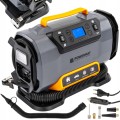 Kompresor samochodowy pompka 10bar do opon auta roweru 12V 230V latarka LED