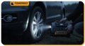 Kompresor samochodowy pompka 10bar do opon auta roweru 12V 230V latarka LED