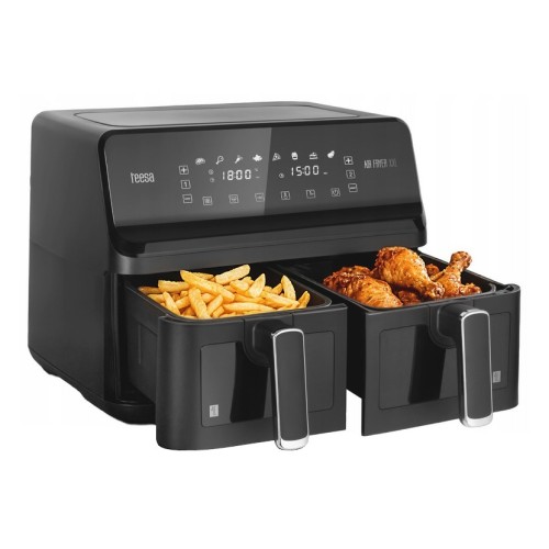 Frytkownica beztłuszczowa podwójna Teesa Air 8L 2700W programy 2 misy