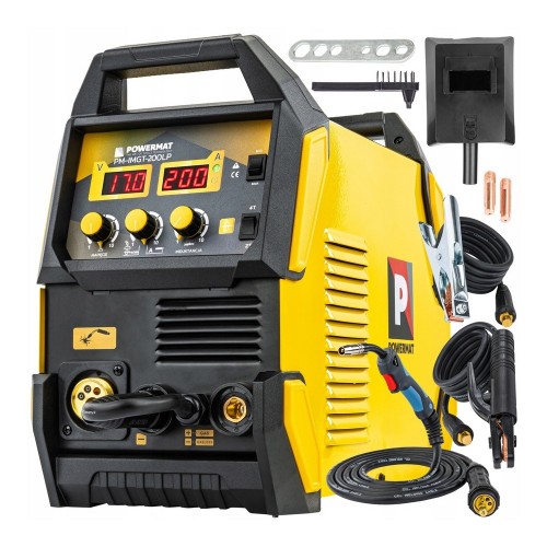 Spawarka inwerterowa migomat MIG MAG MMA TIG LIFT 200A IGBT półautomat