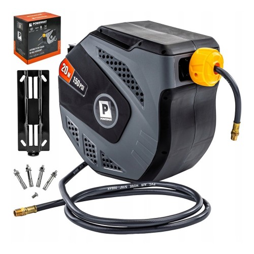 Automatyczny zwijacz bęben wąż 20m pneumatyczny ciśnieniowy 10 bar uchwyt