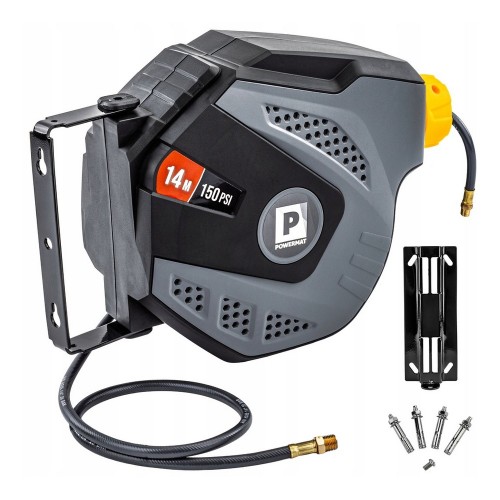 Automatyczny zwijacz bęben wąż 14m pneumatyczny ciśnieniowy 10 bar uchwyt