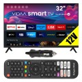 Telewizor smart tv Vidaa 32'' HD WiFi USB HDMI DVB-T2 aplikacje Netflix 12V