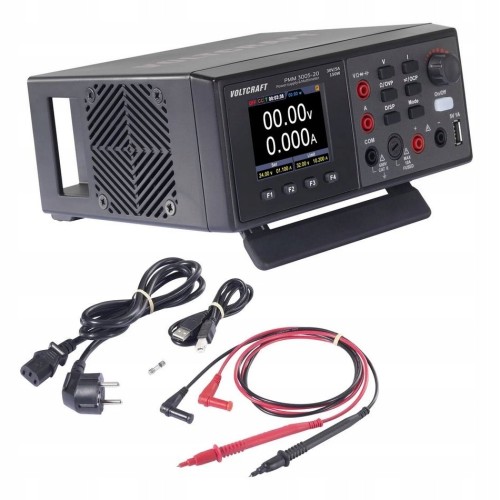 Multimetr i zasilacz cyfrowy 2w1 CAT II 600 V AC/DC kalibracja Voltcraft