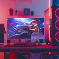 Monitor gamingowy aiwa 24" 1920x1080 100Hz HDMI VGA bezramkowy zakrzywiony