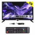 Telewizor do kampera smart Android tv WiFi BT 19 cali HD 12V DVBT2 aplikacje