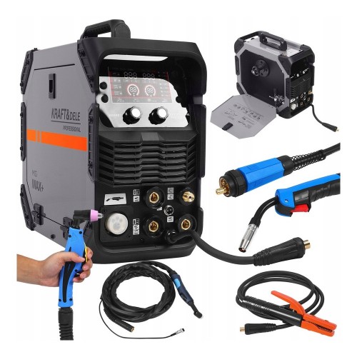 Spawarka przecinarka plazmowa 5w1 inwertorowa 255A MIG MAG MMA TIG Synergia