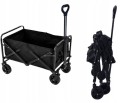 Wózek transportowy składany na kółkach 91 x 59 x 52 cm pojemny 90L