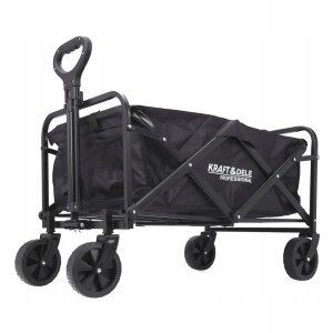 Wózek transportowy składany na kółkach 91 x 59 x 52 cm pojemny 90L