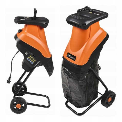 Rozdrabniacz elektryczny rębak do gałęzi 45mm mocny 3000W na kółkach