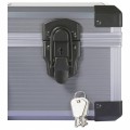 Walizka UNIWERSALNA narzędziowa ALUMINOWA wkład WZMOCNIONA 42x32x14cm klucz
